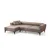 Atelier del Sofa Ugaona garnitura Hamlet 95x43x230cm Svetlobraon