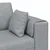Sofa s jastukom 3 pcs Svijetlo siva tkanina