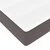Vidaxl Konstrukcija postelje z vzmetnico Siva 90 x 200 cm blago