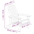 Vrtne stolice Adirondack 2 kom HDPE bijele