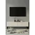 Hanah Home TV komoda Didema 120, 120 cm, bela / travertin