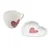 Florina Darilna skodelica s krožnikom Hearts 460 ml