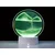 Verkgroup USB LED RGB 3D namizna steklena peščena slika 19cm zelena