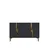 Hanah Home komoda Evva 120, 120 cm, antracit / zlatna