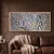 WallXpert uramljena MDF slika ARTSNTMDL8, kubistička kompozicija sa kartarošima za stolom, 50 x 120 cm