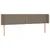 Vidaxl LED posteljno vzglavje taupe 203x16x78/88 cm blago