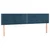 Vidaxl Box spring postelja z vzmetnico temno modra 200x200 cm žamet