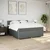 Vidaxl Box spring postelja z vzmetnico temno siva 180x200 cm blago
