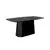 Hanah Home Klub sto Lilyum Large, 100x42x54 cm, Crni