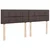 Vidaxl Box spring postelja z vzmetnico temno rjav 200x200 cm blago