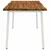 vidaXL Jedilna miza z naravno robom 140 x 90 x 75 cm Naravna
