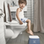 BABY BJORN pručka Step Stool Deep blue/White
