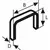 Bosch Spajalica od pljosnate žice tip 57 2609200229, 10,6 x 1,25 x 6 mm