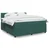Vidaxl Box spring postelja z vzmetnico temno zelena 180x200 cm žamet