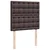 Vidaxl Box spring postelja z vzmetnico temno rjava 100x200 cm blago