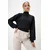 Trend Alacati Stili Ženska bluza dugih rukava Alc-X13124, Crna