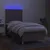 vidaXL Box spring postelja z vzmetnico LED taupe 90x200 cm blago