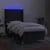 Vidaxl Box spring postelja z vzmetnico LED črna 100x200 cm blago