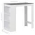 vidaXL Barska miza s polico 110x50x103 cm bela