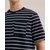WE Fashion Majica temno modra/bela