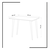 Hanah home Radni sto 80x74x60?cm Beli