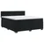 vidaXL Postelja boxspring z vzmetnico Črna 200 x 200 cm Žamet