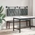 vidaXL Visoki naslon za glavo Temno siva 130 x 55 x 7 cm blago