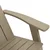Vrtna stolica Adirondack svjetlosmeđa 75x88,5x89,5 cm PP