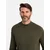 Ombre Mens knitted half turtleneck with viscose - mustard