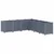 Vrtna sadilica plava siva 160 x 160 x 53 cm PP