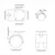 Kotač 12 pcs Crna 39,5 x 39,5 x 37,8 mm Čelik i polipropilen