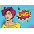 Tapeta dama v pop art stilu – OMG! - 98x66