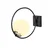 Opviq Zidna lampa E27 Max 40W, Crno-Bela