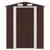 vidaXL Vrtna lopa temno rjava 192x606x223 cm pocinkano jeklo