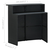 Vrtni barski stol crni 120 x 55 x 110 cm od poliratana