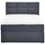 Carryhome POSTELJA BOXSPRING 100 cm x 200 cm , tekstil temno siva