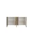Hanah Home komoda Nota 150, 150 cm, bela / travertin / zlatna