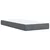 Vidaxl Box spring postelja z vzmetnico temno siva 80x200 cm žamet