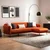 Atelier del Sofa Ugaona garnitura Sevilla 98x85x270cm Narandžasta