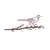 Atelier Del Sofa Dekorativna figura Bird on the branch 25, 20x50 cm, 1.5 mm, Bronzane boje