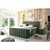 MID.YOU POSTELJA BOXSPRING 180 cm  x 200 cm , tekstil, leseni material olivno zelena