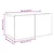 Set TV komoda 6 pcs 60 x 30 x 30 cm Crni hrast