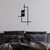 Wallity Zidni sat 49x30cm Crni
