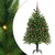 Božićno drvce s 150 LED svjetlima s stalakom Zelena 120 cm PE