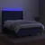 Vidaxl Box spring postelja z vzmetnico LED modra 140x200 cm blago