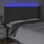 LED uzglavlje tamnosivo 203 x 16 x 118/128 cm od tkanine