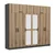 Hanah Home Garderober Kale-5216, 270x235x52 cm, Braon