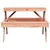 Vidaxl Piknik miza 105x134x75 cm trden les douglas
