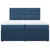 vidaXL vidaXL Box spring postelja z vzmetnico modra 200x200 cm blago, (21309020)