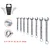 KS Tools set duplih okasto-viljuškastih ključeva, pod uglom 8-19mm, 8-delni 517.0048